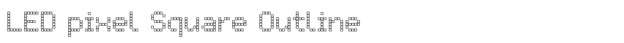 LED pixel Square Outline image